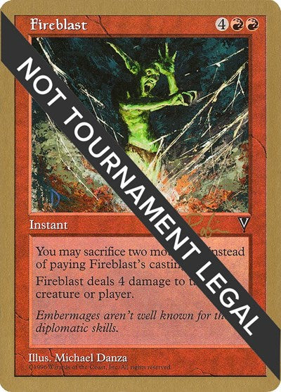 Fireblast - 1998 Ben Rubin (VIS) (World Championship Decks) Medium Play