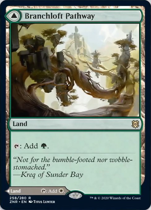 Branchloft Pathway / Boulderloft Pathway (Zendikar Rising) Medium Play Foil