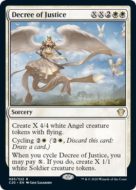 Decree of Justice (Commander 2020 Ikoria) Light Play