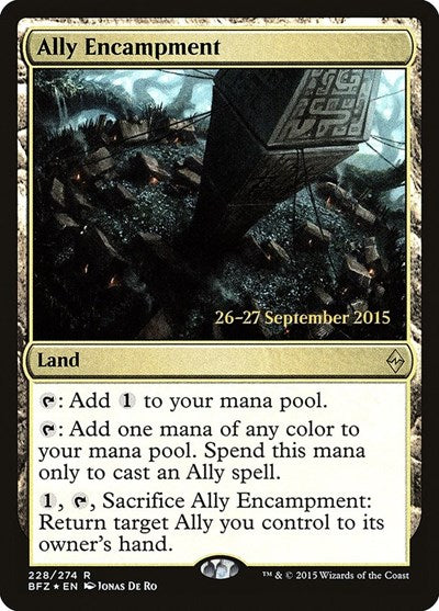 Ally Encampment (Promos: Prerelease Cards) Light Play Foil