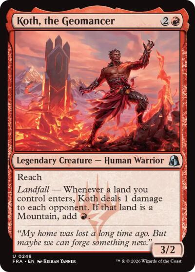 Koth, the Geomancer (Reality Fracture) Near Mint Foil