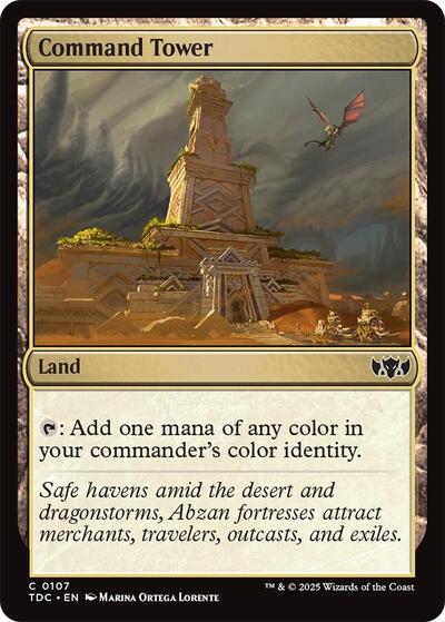 Command Tower (Commander: Tarkir: Dragonstorm) Light Play