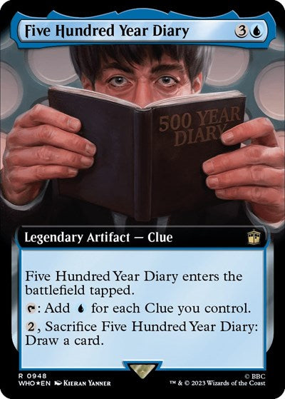 Five Hundred Year Diary (Extended Art) (Surge Foil) (Universes Beyond: Doctor Who) Near Mint Foil