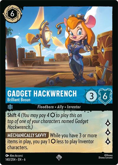 Gadget Hackwrench - Brilliant Bosun (Azurite Sea) Near Mint