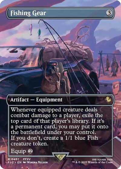 Fishing Gear (Borderless) (Commander: FINAL FANTASY) Near Mint Foil