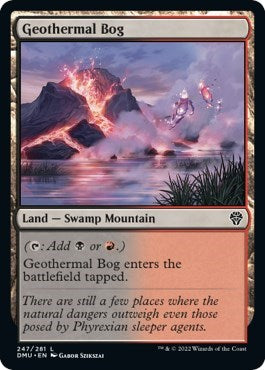Geothermal Bog (Dominaria United) Damaged / Poor Foil