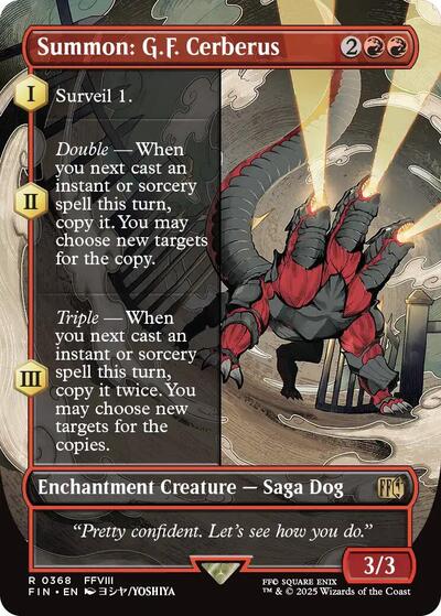 Summon: G.F. Cerberus (Borderless) (Universes Beyond: FINAL FANTASY) Near Mint