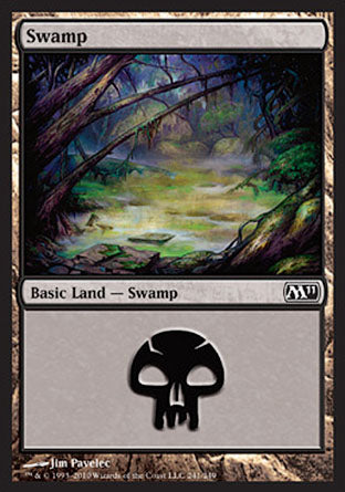Swamp (241) (Magic 2011 Core Set) Light Play