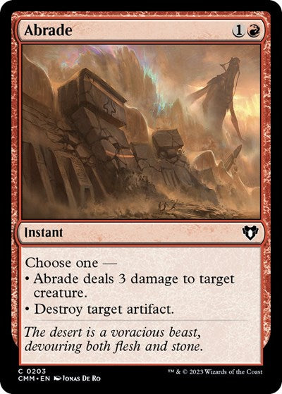 Abrade (Commander Masters) Near Mint Foil