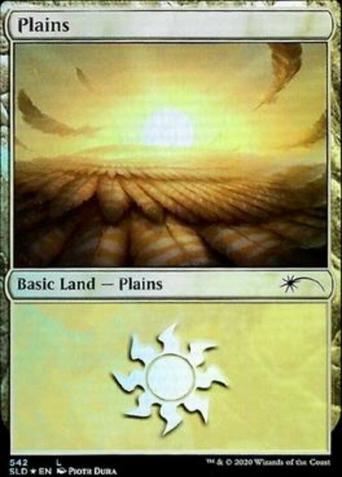 Plains 542 (Secret Lair) Light Play Foil