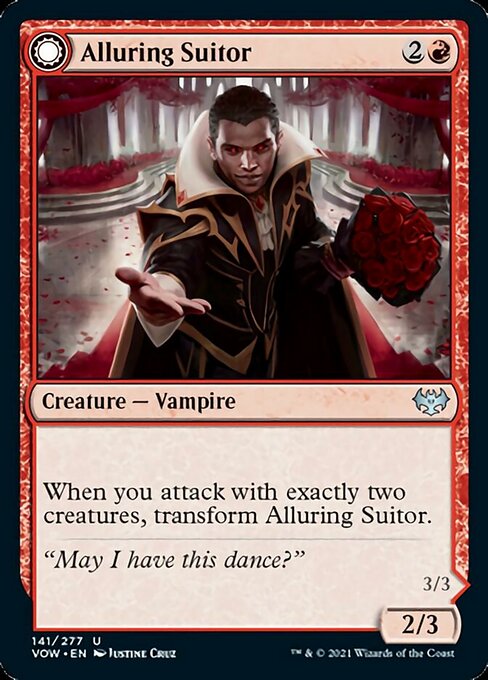 Alluring Suitor / Deadly Dancer (Innistrad: Crimson Vow) Light Play Foil