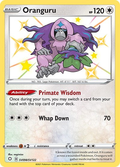 Oranguru (Shining Fates: Shiny Vault) Near Mint Holofoil