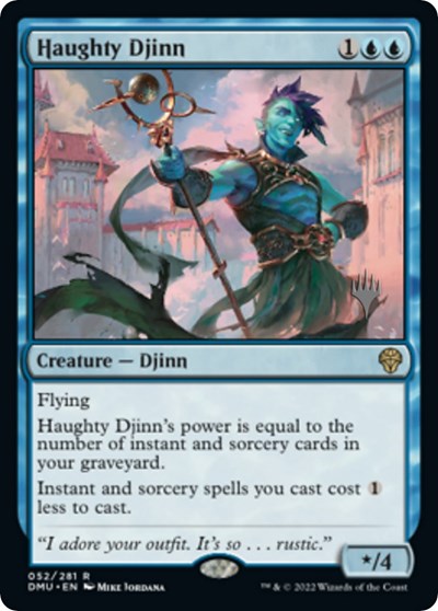 Haughty Djinn (Promo Pack: Dominaria United) Near Mint