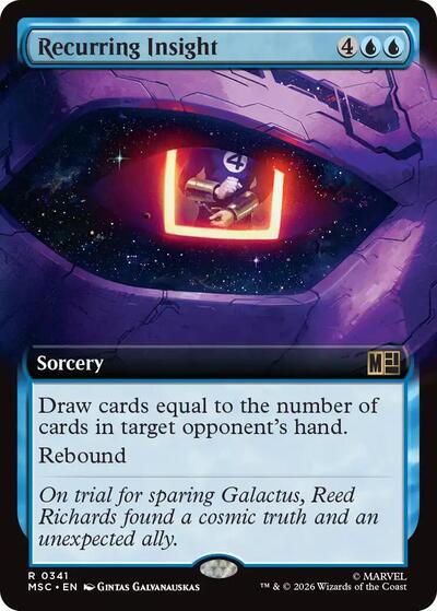 Recurring Insight (Extended Art) (Commander: Marvel Super Heroes) Near Mint