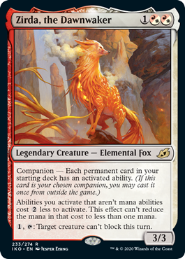 Zirda, the Dawnwaker (Ikoria: Lair of Behemoths) Medium Play Foil