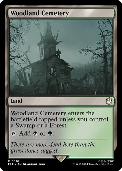 Woodland Cemetery (Universes Beyond: Fallout) Near Mint Foil