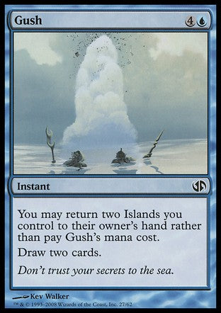 Gush (Duel Decks: Jace vs Chandra) Medium Play