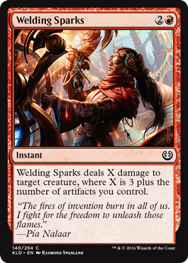 Welding Sparks (Kaladesh) Light Play Foil