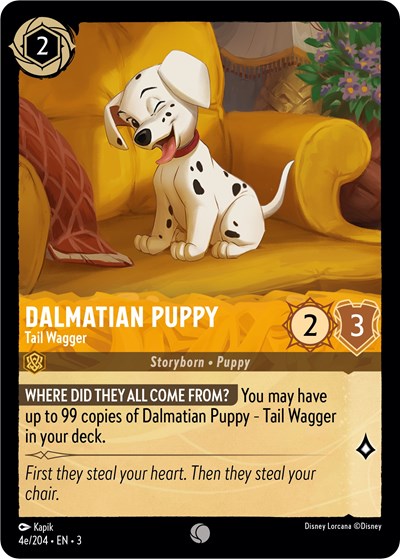 Dalmatian Puppy - Tail Wagger (4e/204) (Into the Inklands) Near Mint