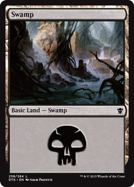 Swamp (258) (Dragons of Tarkir) Near Mint