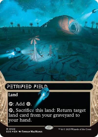 Petrified Field (0122) (Borderless) (Galaxy Foil) (Stellar Sights) Near Mint Foil
