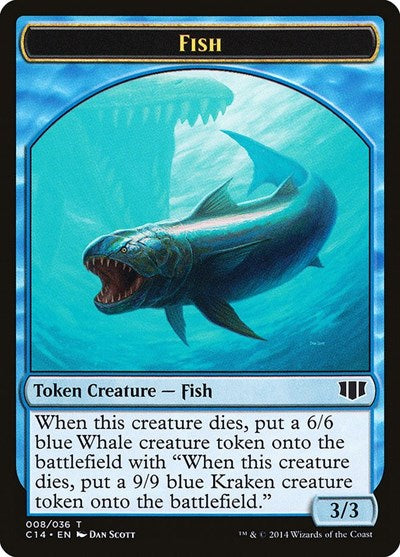 Fish   Zombie  Blue  Double sided Token|0|0|0.00