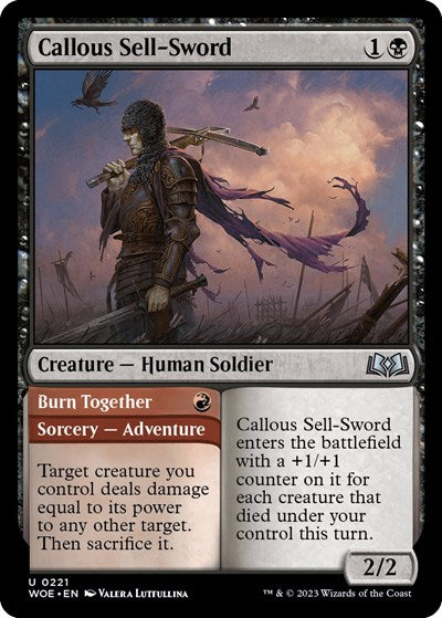 Callous Sell-Sword (Wilds of Eldraine) Near Mint