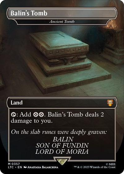 Balin's Tomb - Ancient Tomb (Commander: The Lord of the Rings: Tales of Middle-earth) Near Mint Foil