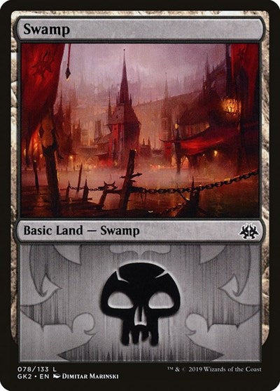 Swamp (78) (Ravnica Allegiance: Guild Kits) Light Play