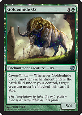 Goldenhide Ox (Journey into Nyx) Medium Play Foil