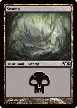 Swamp (240) (Magic 2013 Core Set) Medium Play