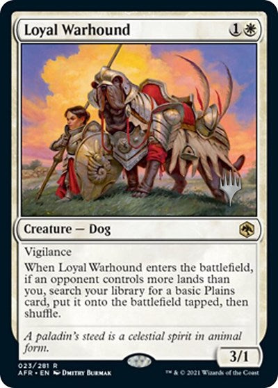 Loyal Warhound (Promo Pack: Adventures in the Forgotten Realms) Light Play Foil