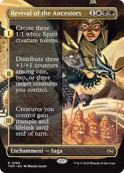 Revival of the Ancestors (Borderless) (Tarkir: Dragonstorm) Near Mint Foil