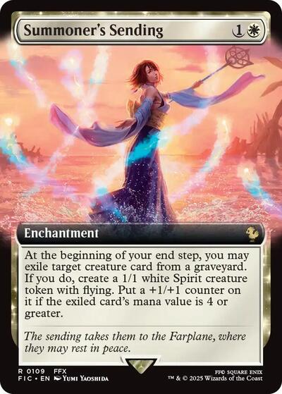 Summoner's Sending (Extended Art) (Commander: FINAL FANTASY) Near Mint Foil