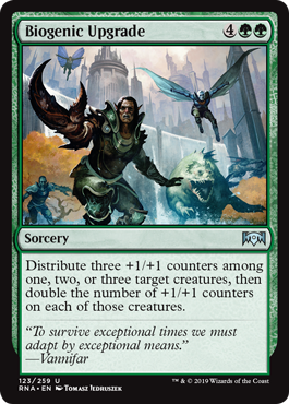 Biogenic Upgrade (Ravnica Allegiance) Light Play