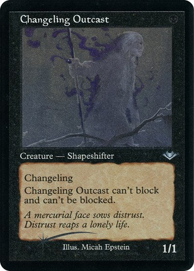Changeling Outcast (Retro Frame) (Foil Etched) (Modern Horizons 1 Retro Frames) Near Mint Foil