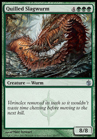 Quilled Slagwurm (Mirrodin Besieged) Light Play Foil