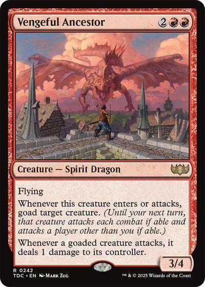 Vengeful Ancestor (Commander: Tarkir: Dragonstorm) Near Mint