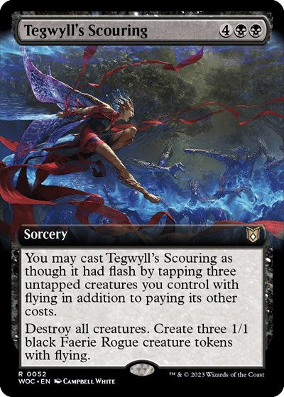 Tegwyll's Scouring (Extended Art) (Commander: Wilds of Eldraine) Near Mint