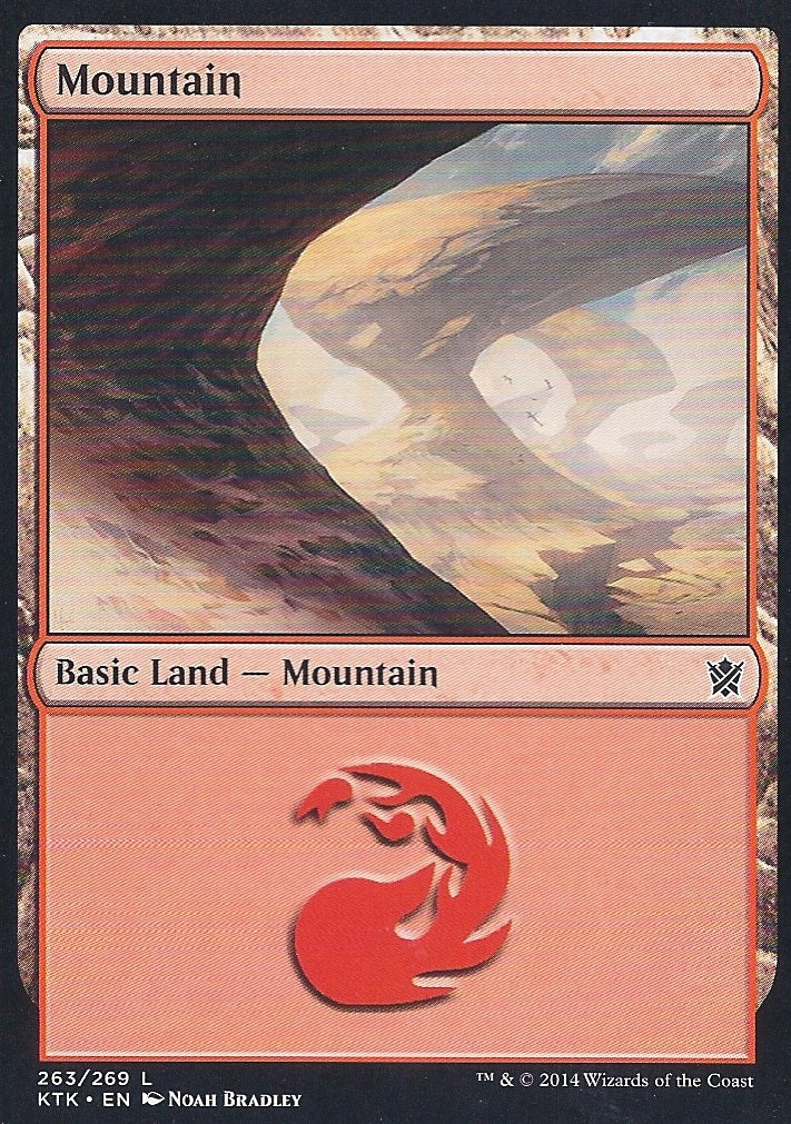 Mountain (263) (Khans of Tarkir) Medium Play