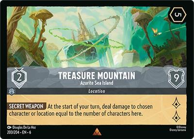 Treasure Mountain - Azurite Sea Island (Azurite Sea) Near Mint Cold Foil