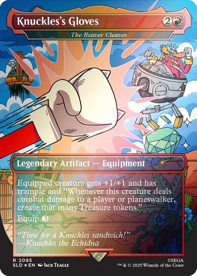 Knuckles's Gloves - The Reaver Cleaver (Rainbow Foil) (Secret Lair) Near Mint Foil