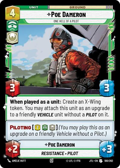 Poe Dameron One Hell of a Pilot (Jump to Lightspeed) Near Mint