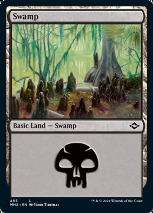 Swamp (485) (Modern Horizons 2) Light Play Foil
