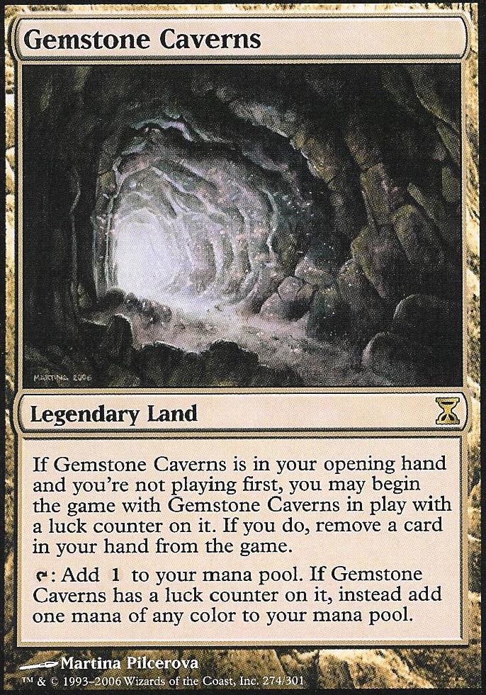 Gemstone Caverns (Time Spiral) Heavy Play Foil