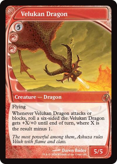 Velukan Dragon (Future Sight) (Mystery Booster 2) Light Play