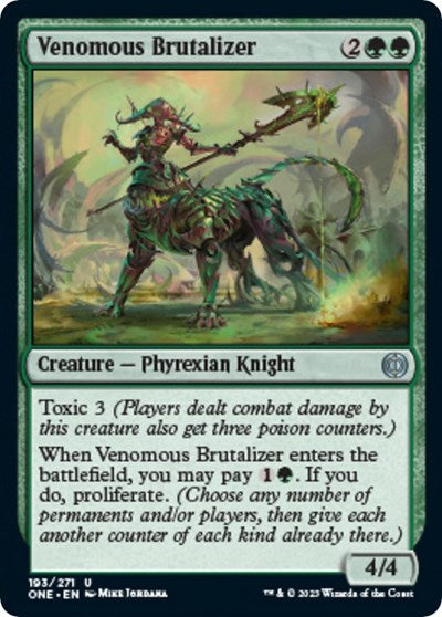 Venomous Brutalizer (Phyrexia: All Will Be One) Medium Play Foil
