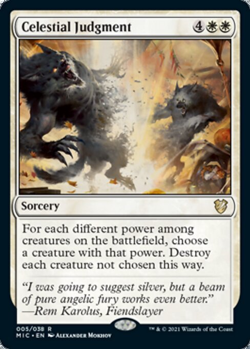 Celestial Judgment (Commander 2021 Midnight Hunt) Light Play