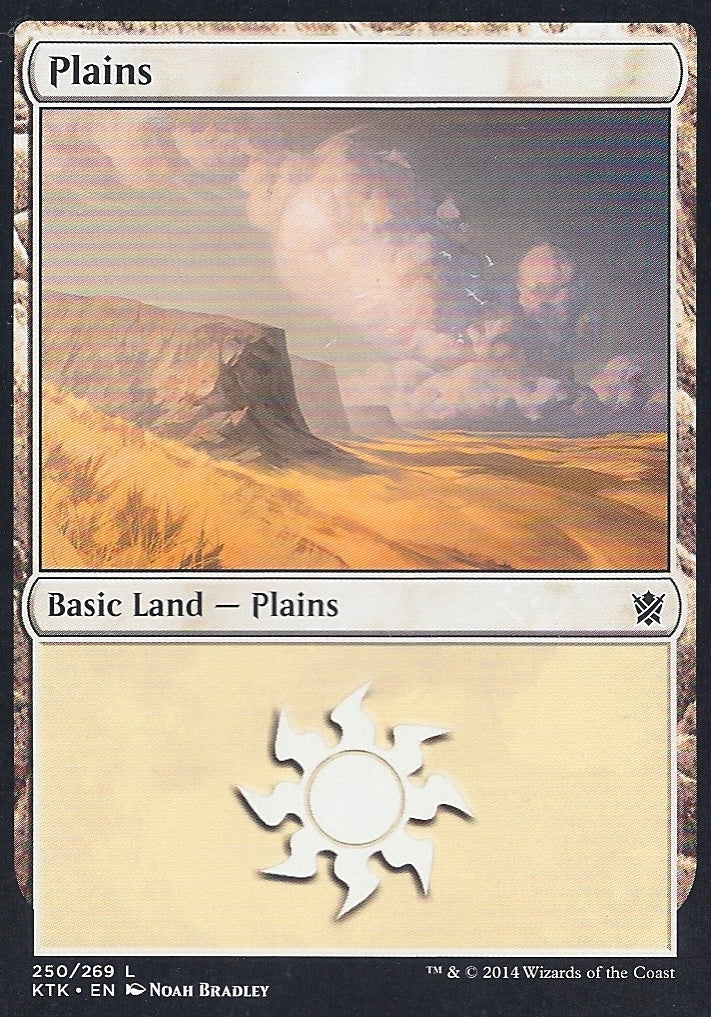 Plains (250) (Khans of Tarkir) Medium Play Foil