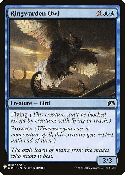 Ringwarden Owl (Mystery Booster) Near Mint